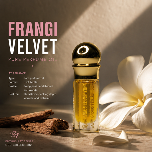 Frangipani, sandalwood, soft woods, Frangipani Perfume Oil