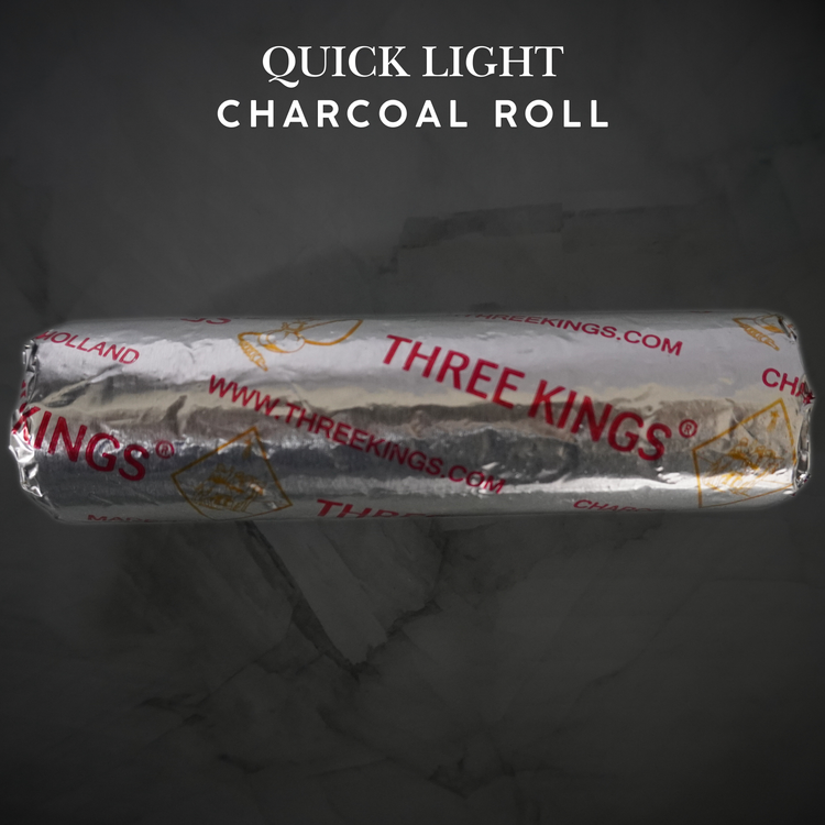 Charcoal disks for burning frankincense and incense