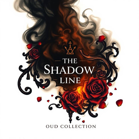 Oud perfume oil sample set with dark, smoky compositions