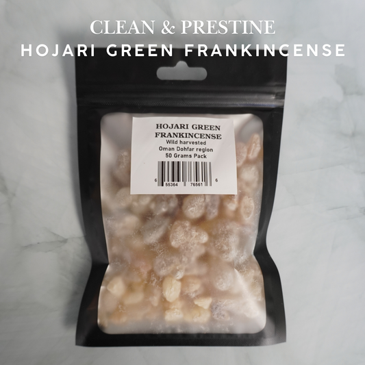 Omani Hojari Green frankincense resin tears