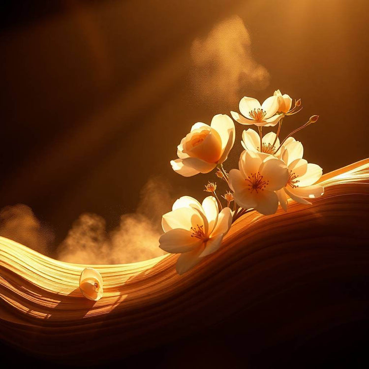 Luxury extrait perfume discovery set focused on texture and depth